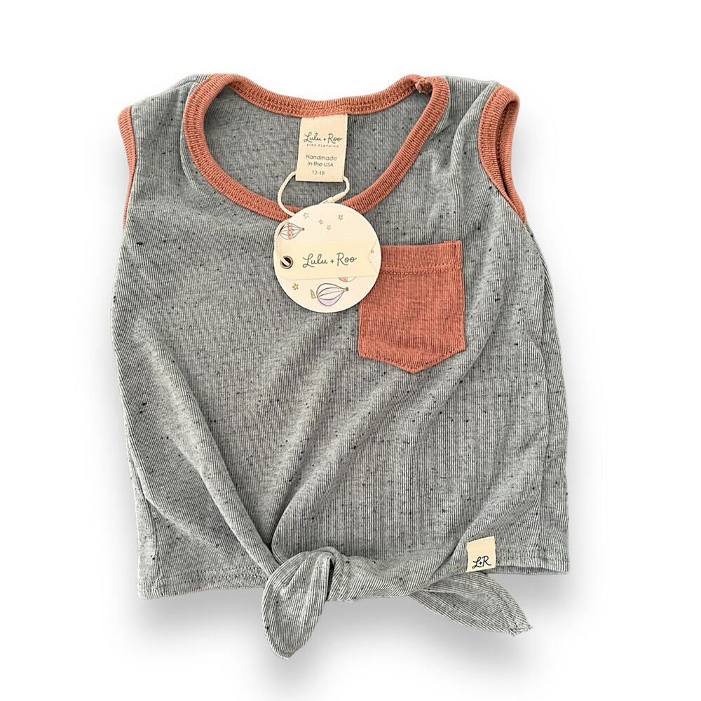 Lulu + Roo NWT Knot Pocket Tank. Size 12-18 Months